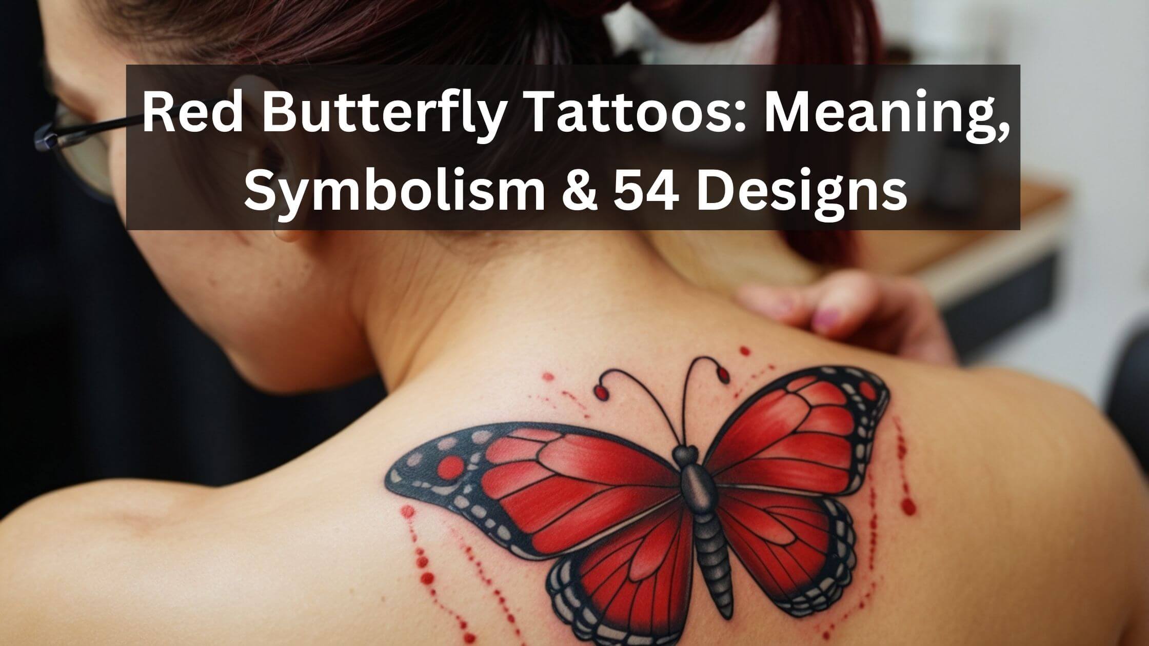 red butterfly Tattoo