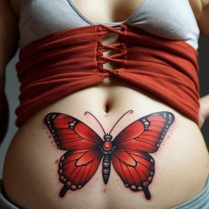 Red Butterfly Tattoos: Meaning, Significance & 54 Designs - HBTat2