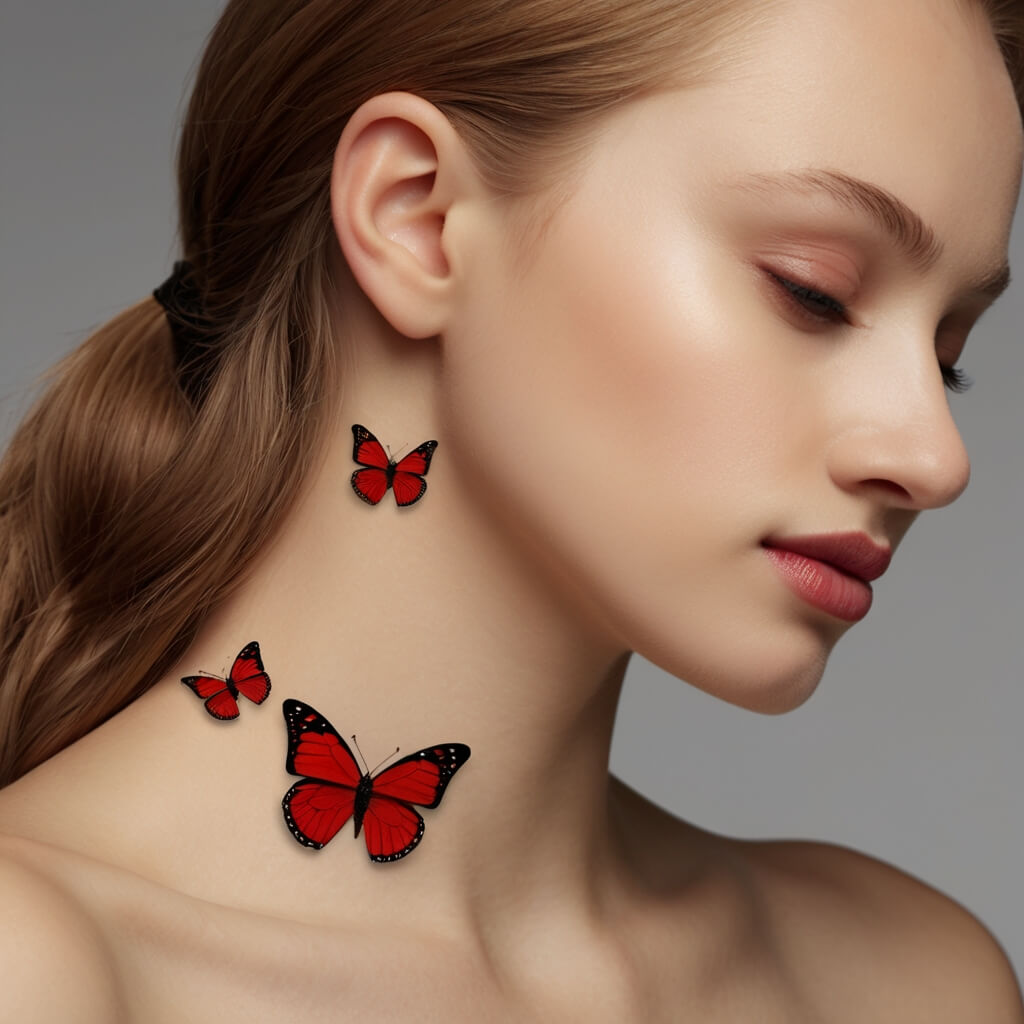 red butterfly tattoo (16)