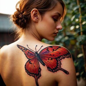 Red Butterfly Tattoos: Meaning, Significance & 54 Designs - HBTat2