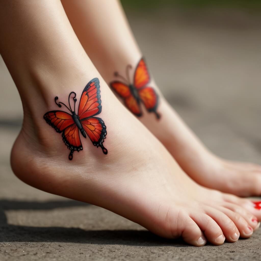 red butterfly tattoo (46)