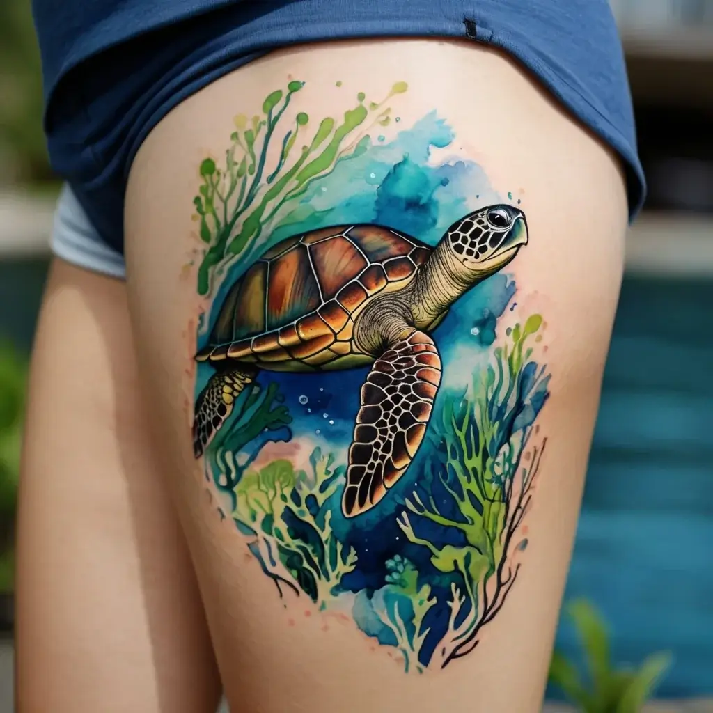 sea turtle tattoo (14)