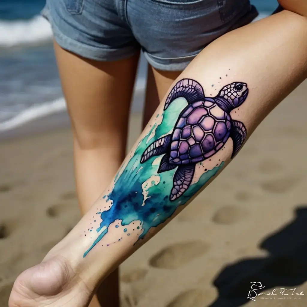 sea turtle tattoo (17)