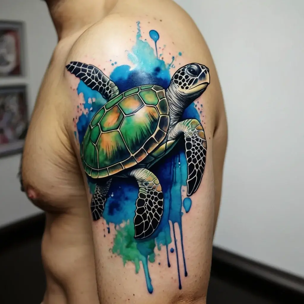 sea turtle tattoo (18)