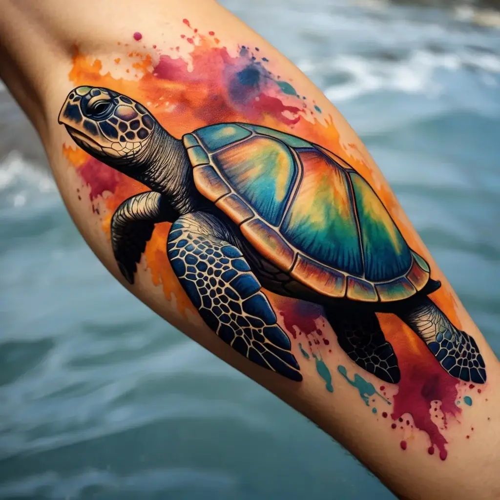 sea turtle tattoo (29)