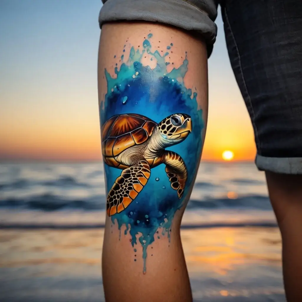 sea turtle tattoo (33)