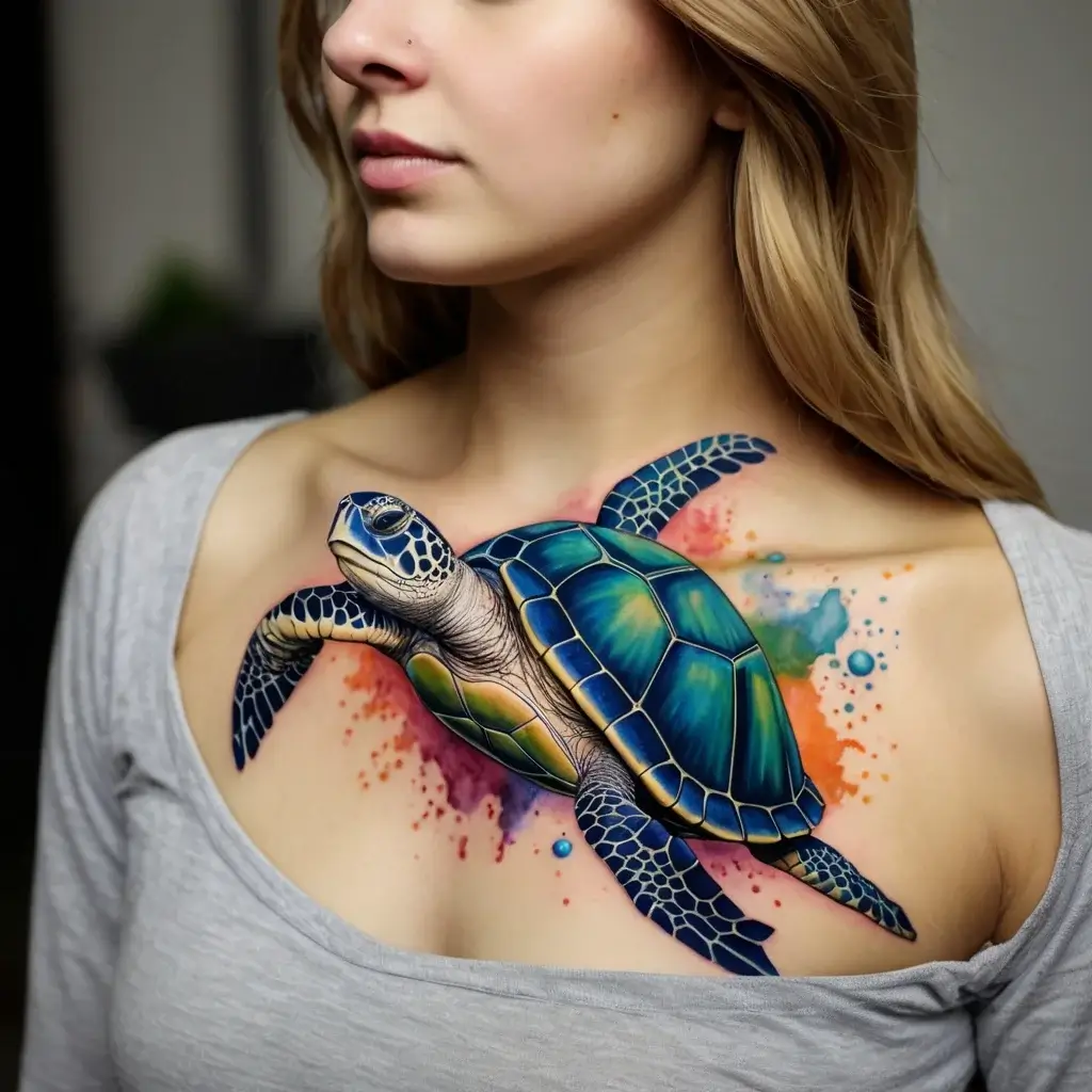 sea turtle tattoo (42)