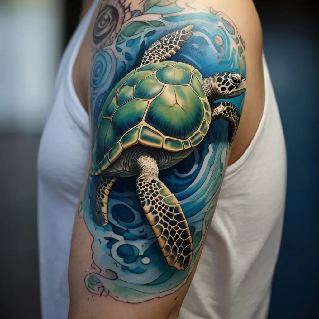 sea turtle tattoo (46)