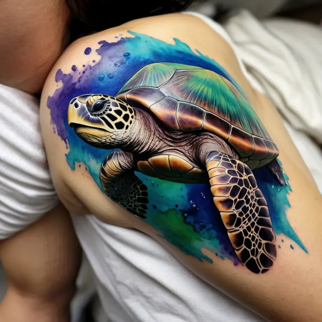 sea turtle tattoo (49)