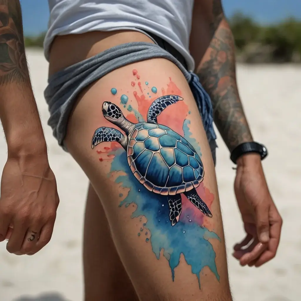 sea turtle tattoo (52)