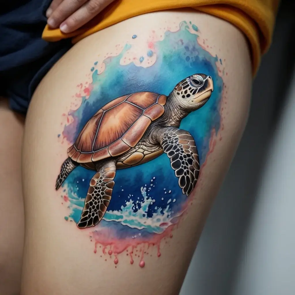 sea turtle tattoo (53)