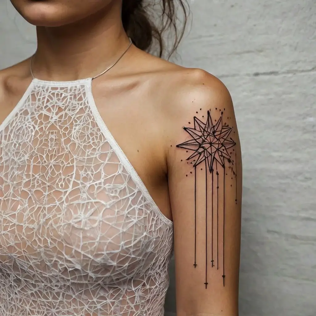 shoulder star tattoos (103)