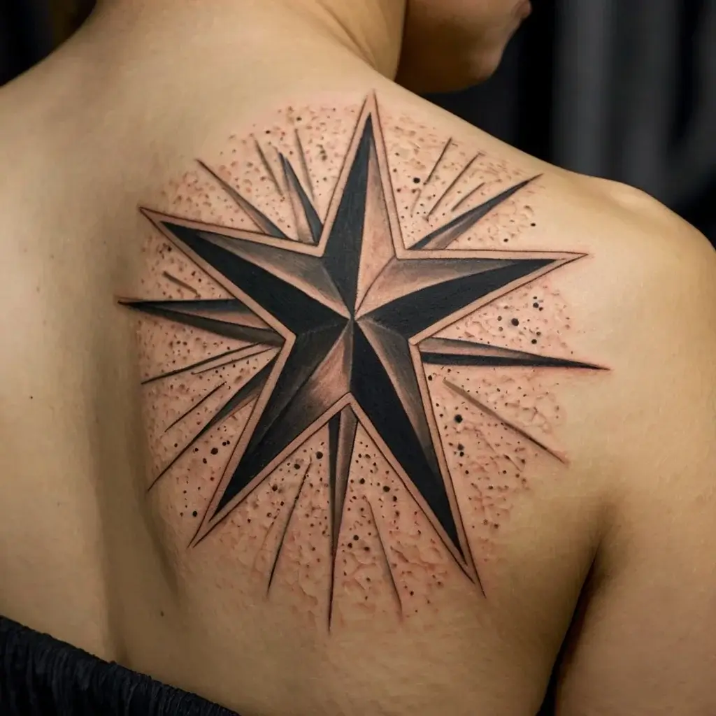 shoulder star tattoos (111)