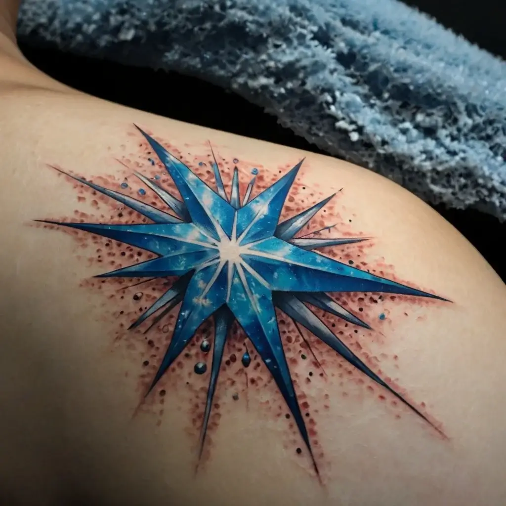 shoulder star tattoos (115)