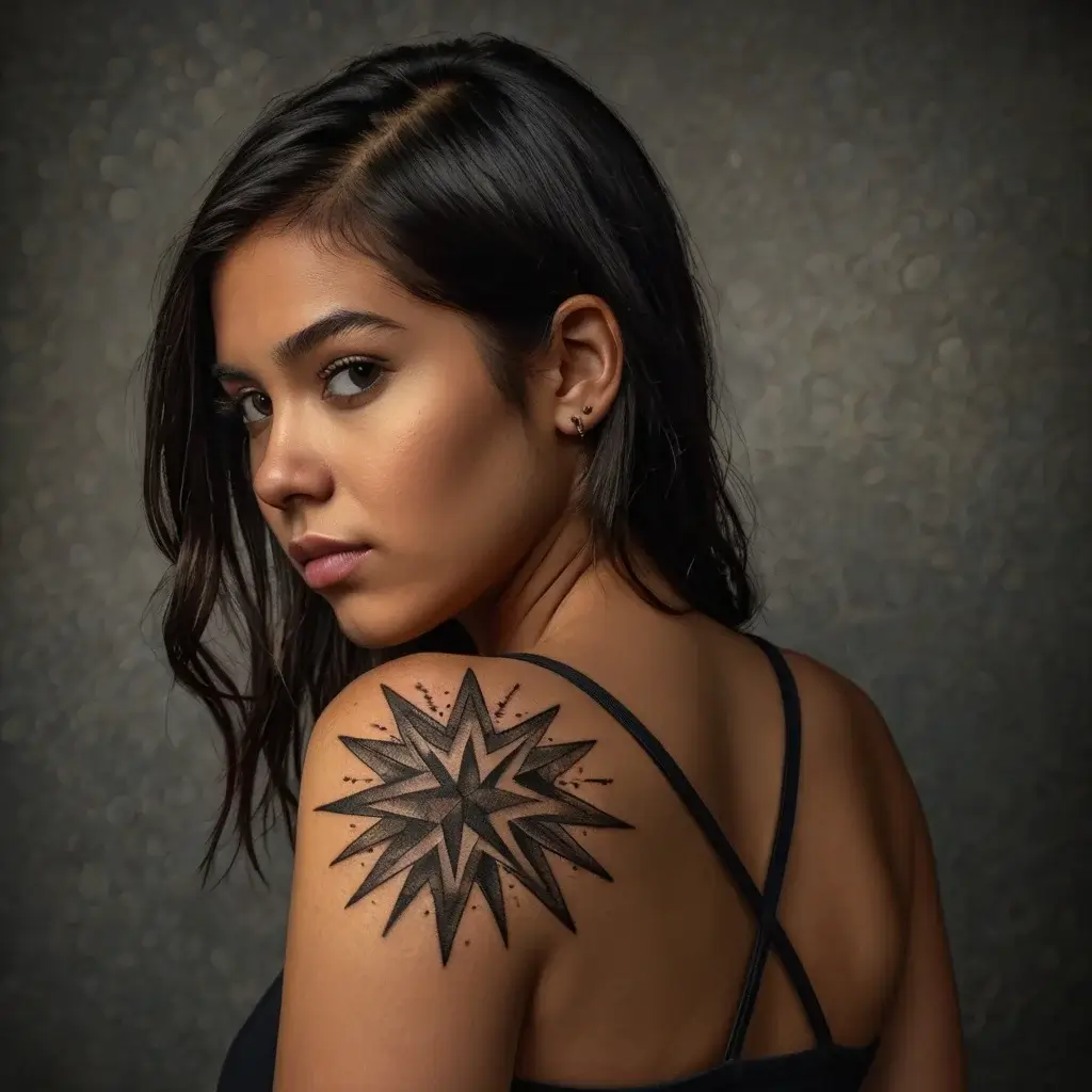 shoulder star tattoos (91)