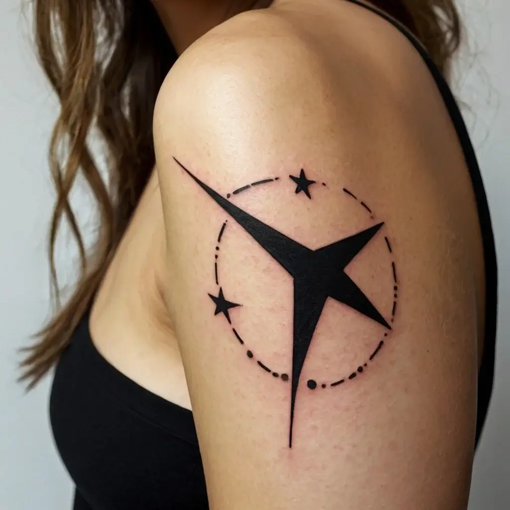 shoulder star tattoos (94)