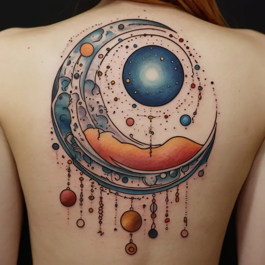 solar system tattoo (1)