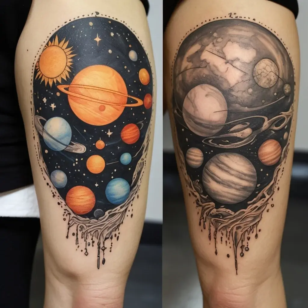 solar system tattoo (25)