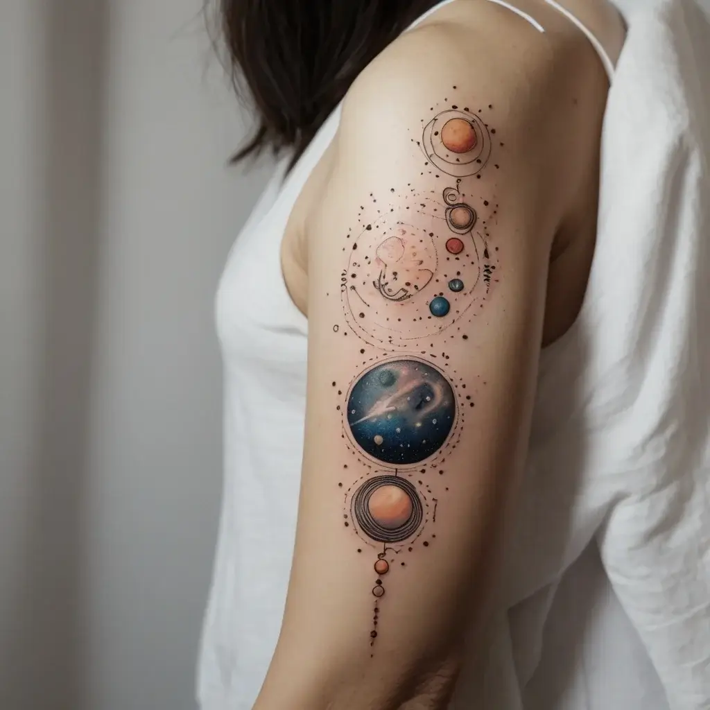 solar system tattoo (3)