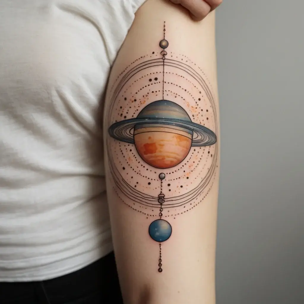 solar system tattoo (4)