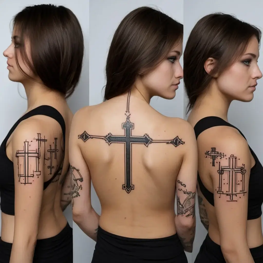 three cross tattoo (10)