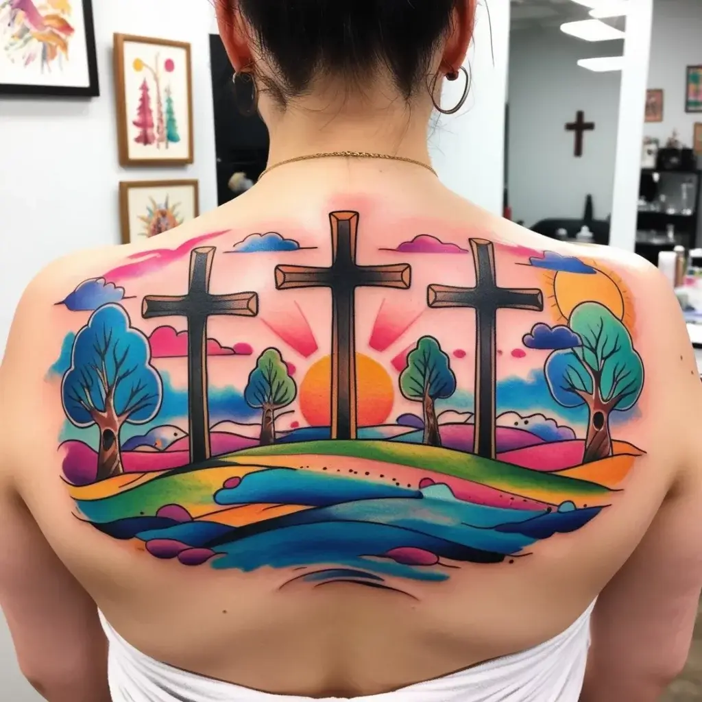 three cross tattoo (13)