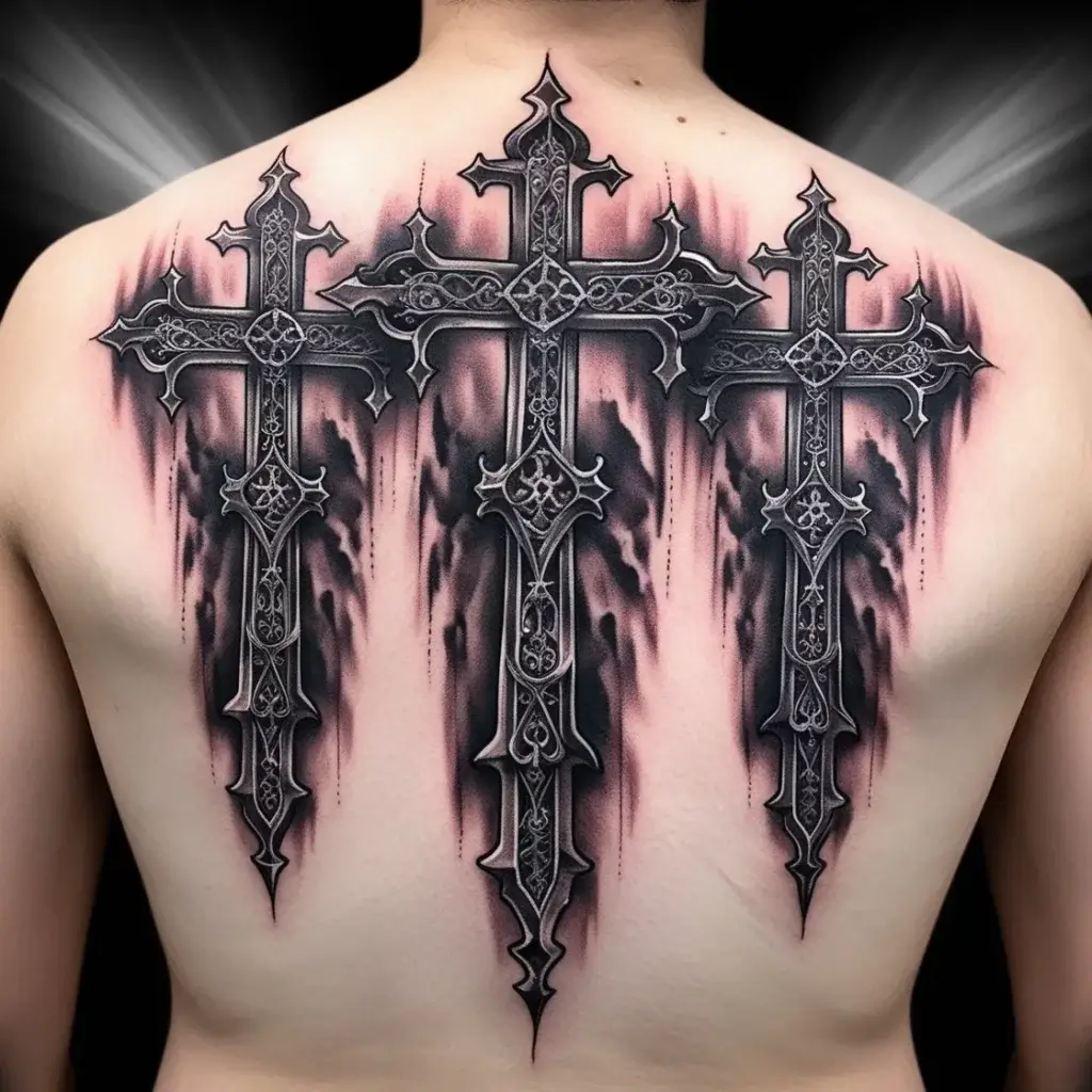 three cross tattoo (15)