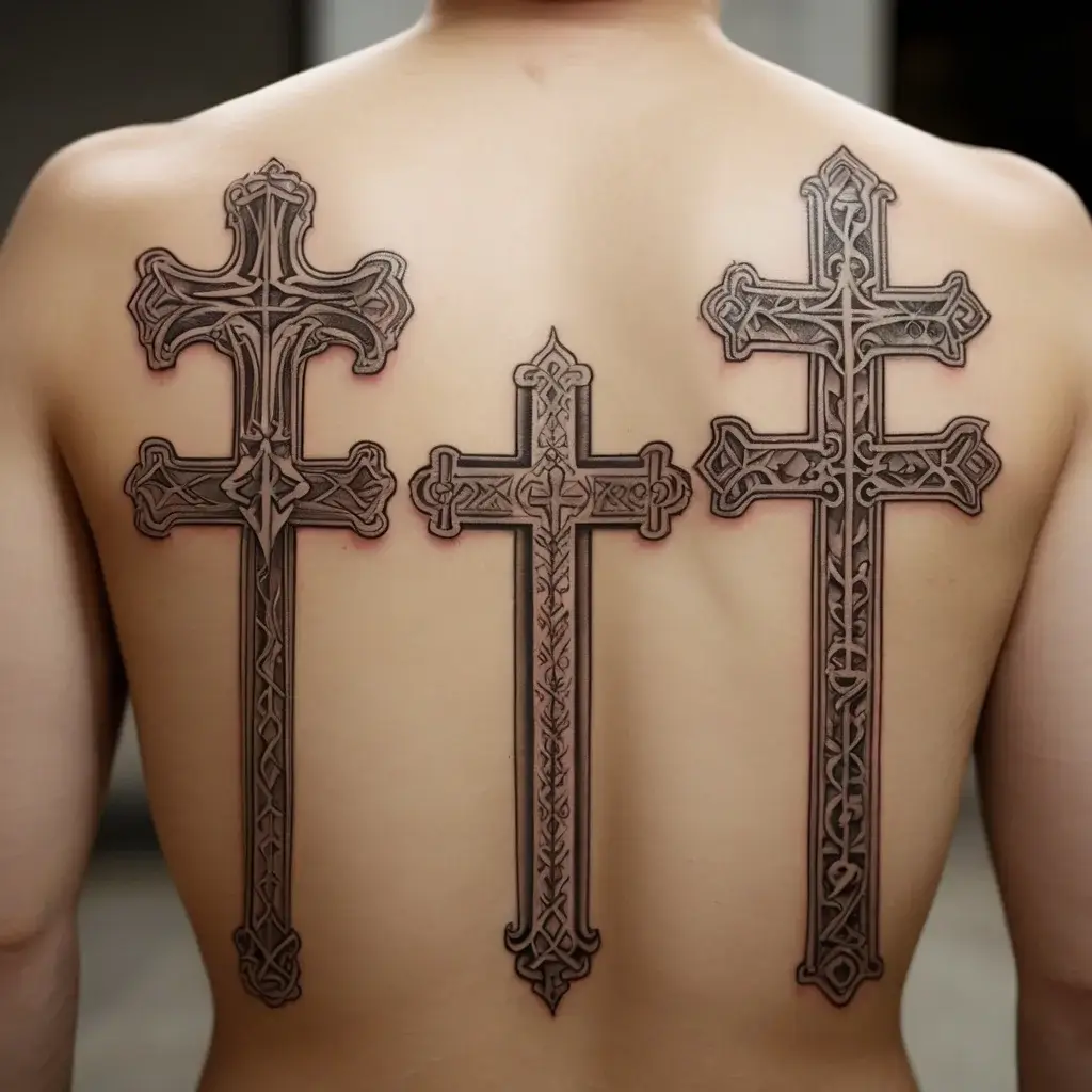 three cross tattoo (18)