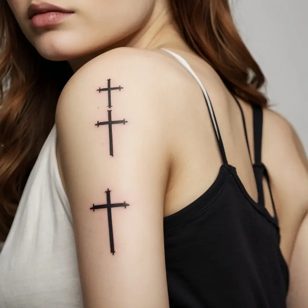 three cross tattoo (2)