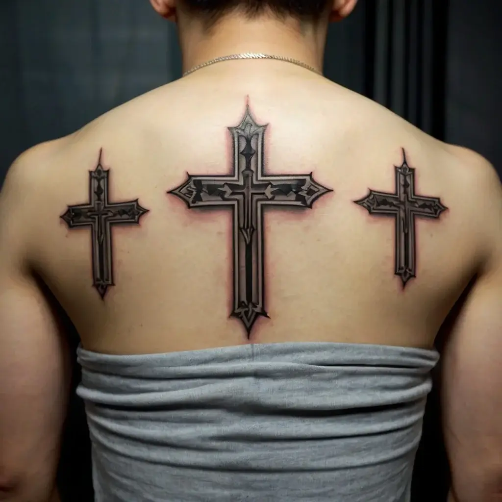 three cross tattoo (55)