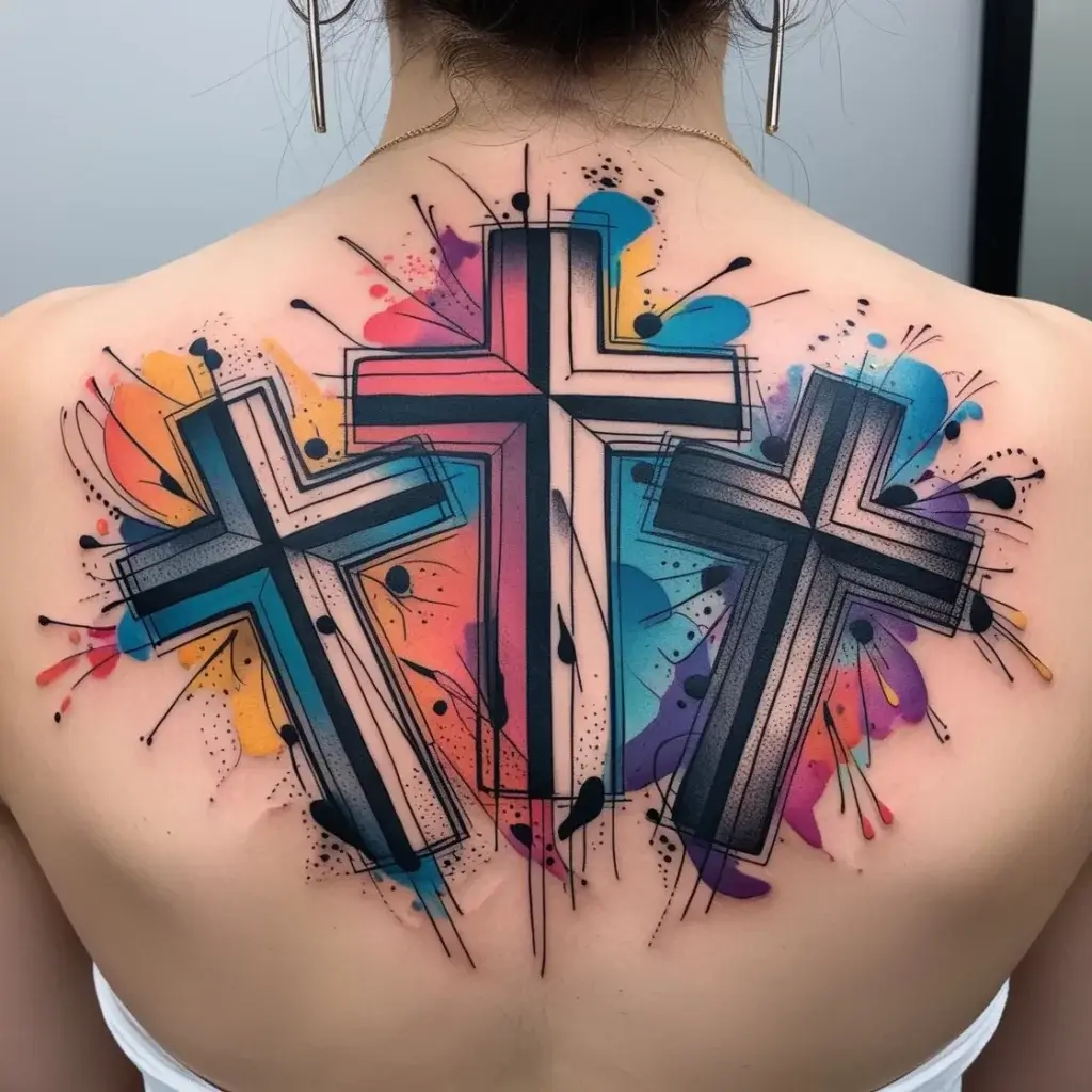 three cross tattoo (6)