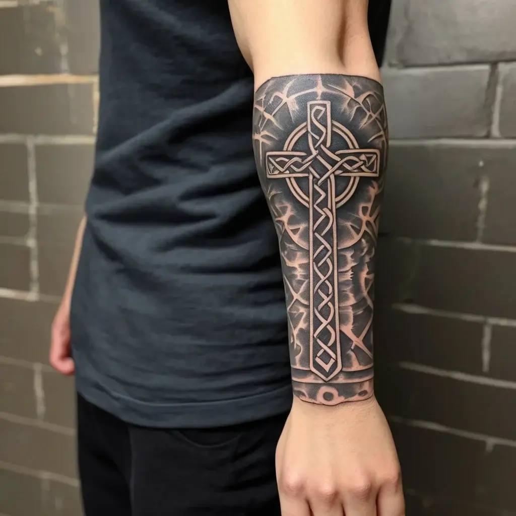 three cross tattoo (60)