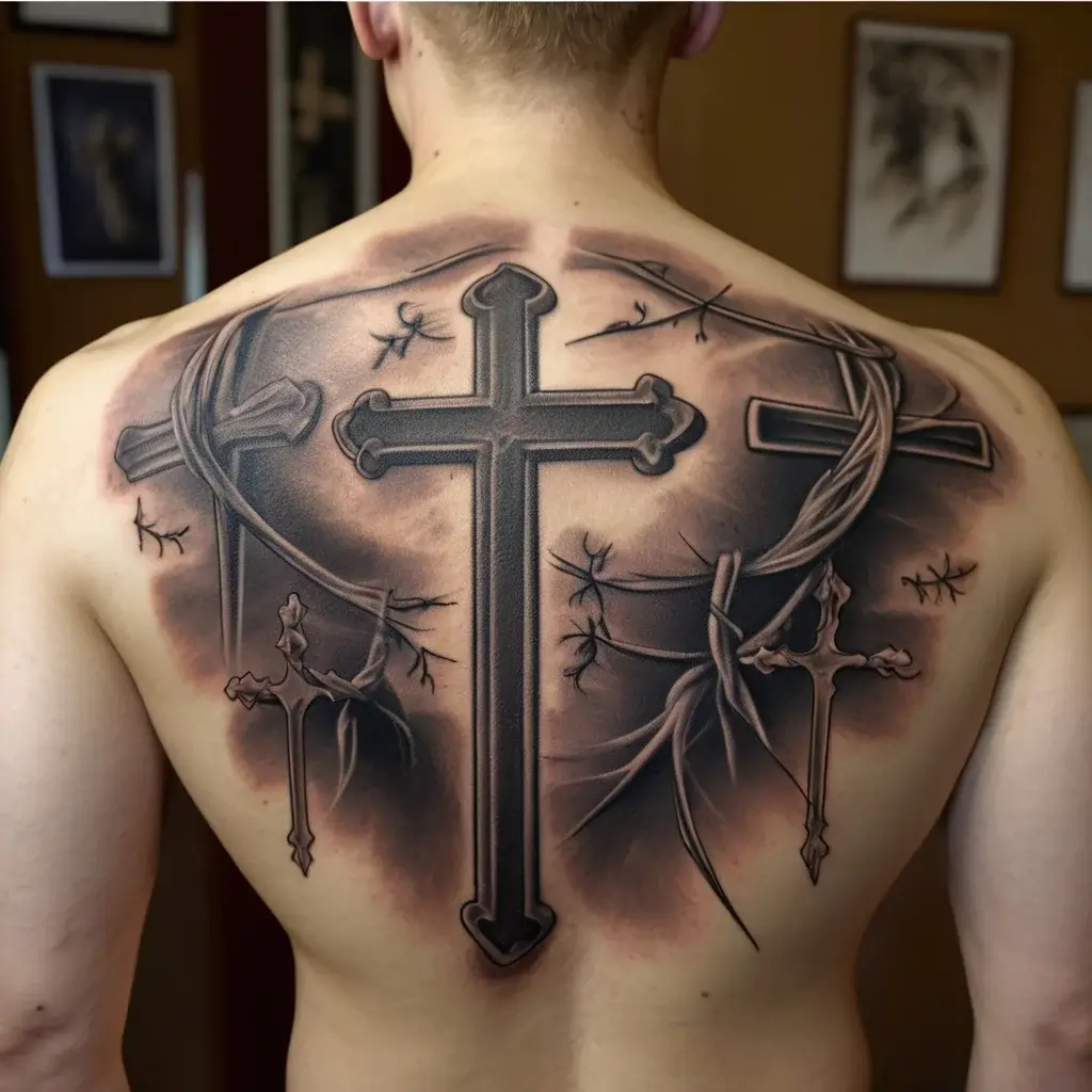 three cross tattoo (66)