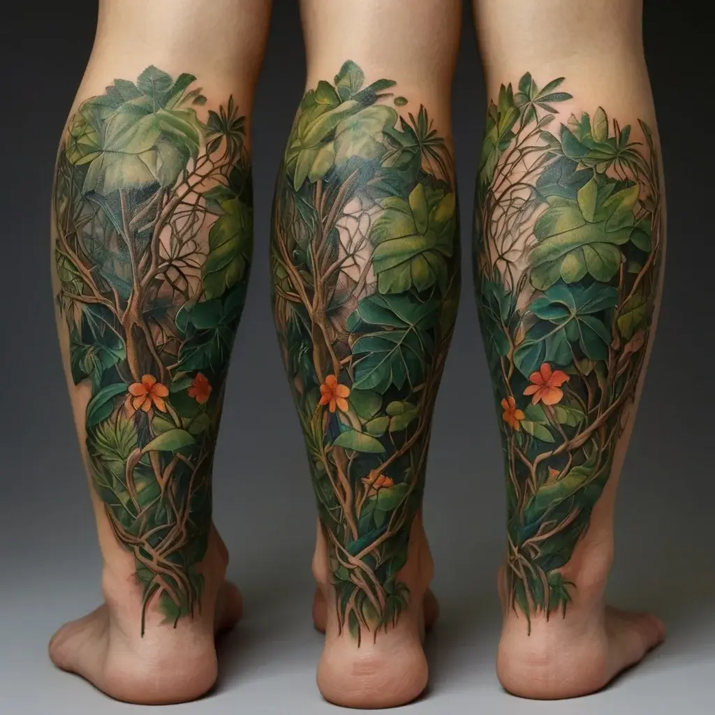 tree leg tattoo (10)