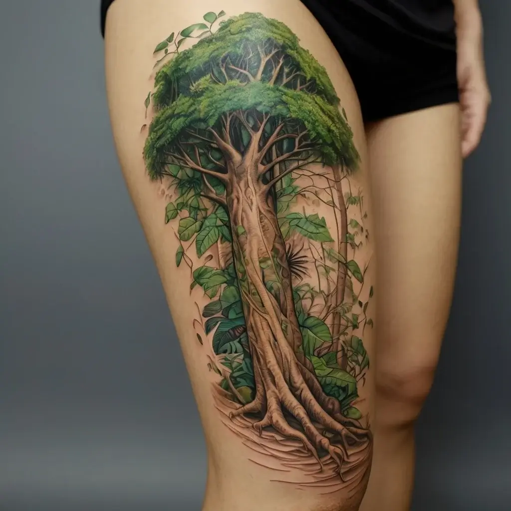 tree leg tattoo (11)