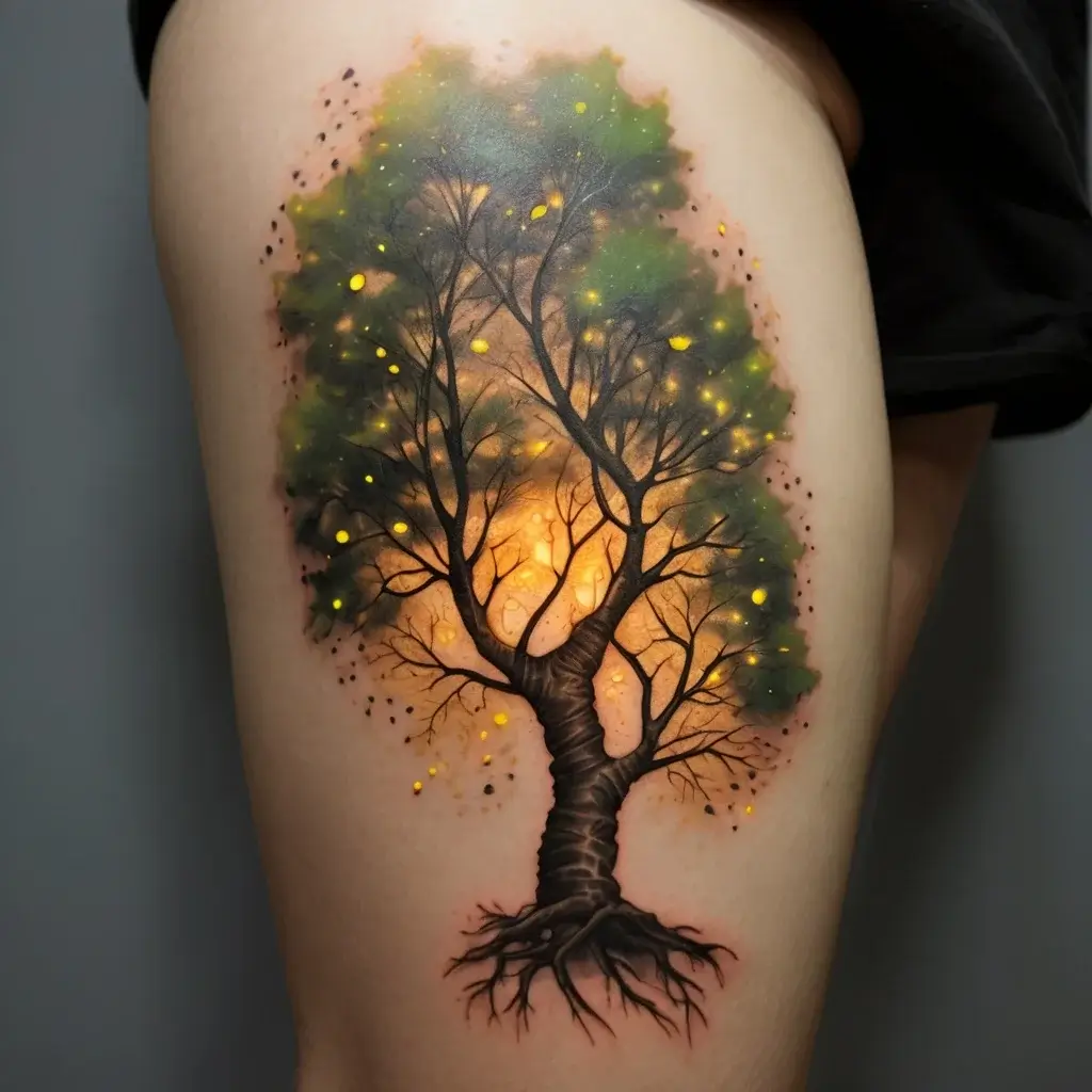 tree leg tattoo (14)