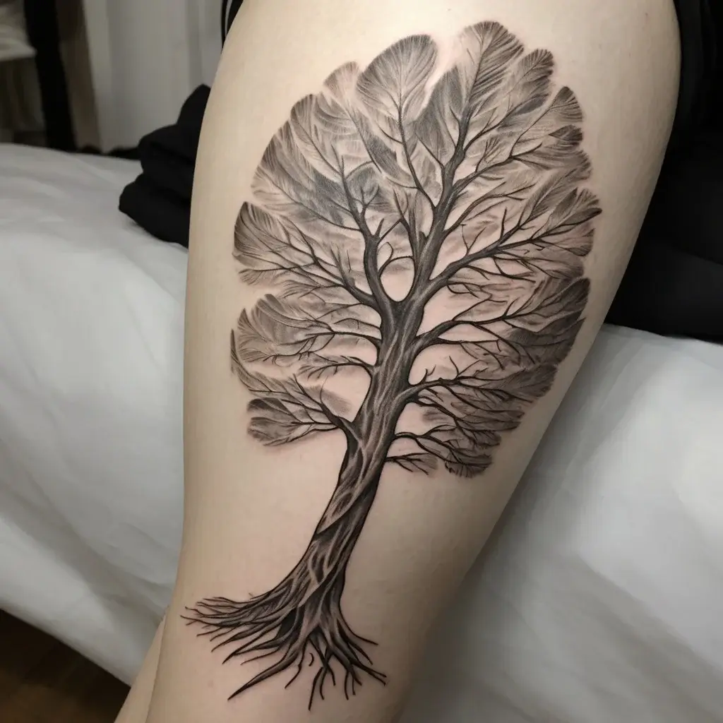 tree leg tattoo (15)