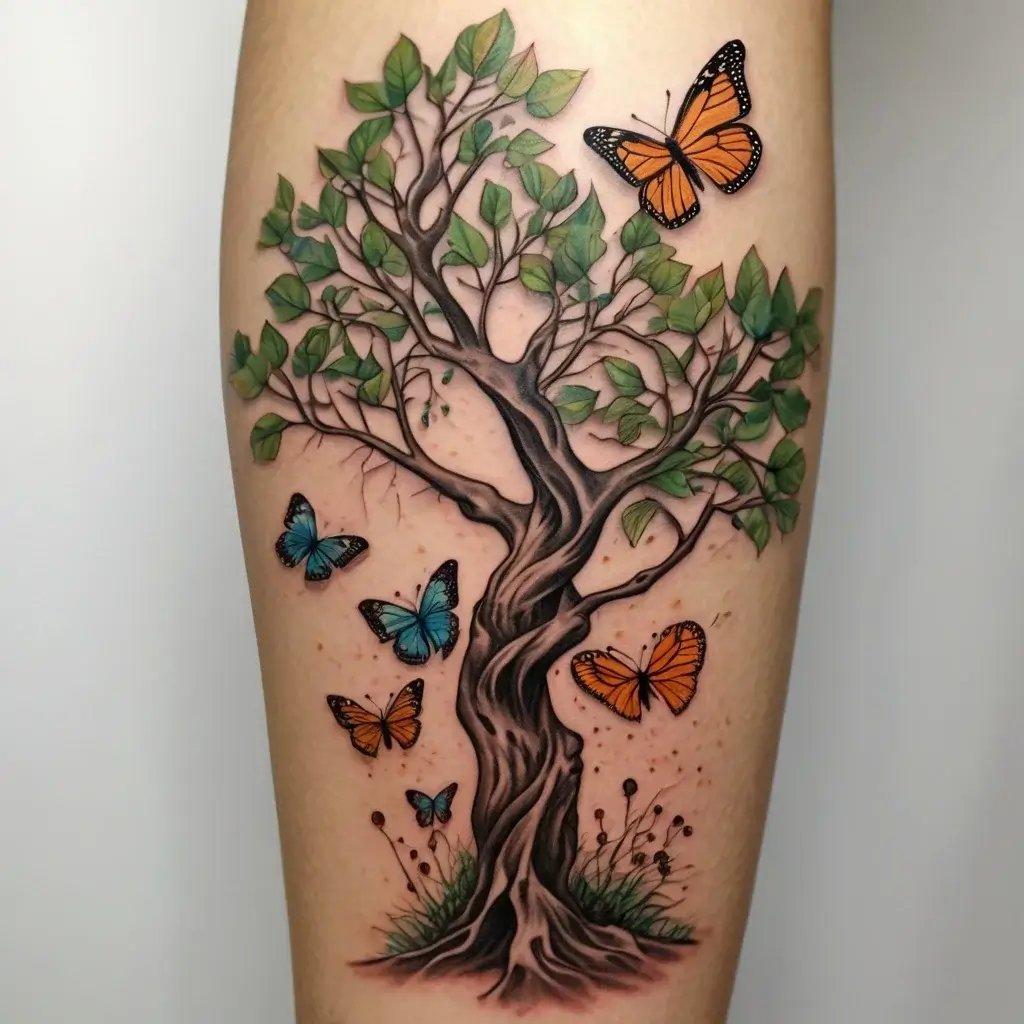 tree leg tattoo (18)