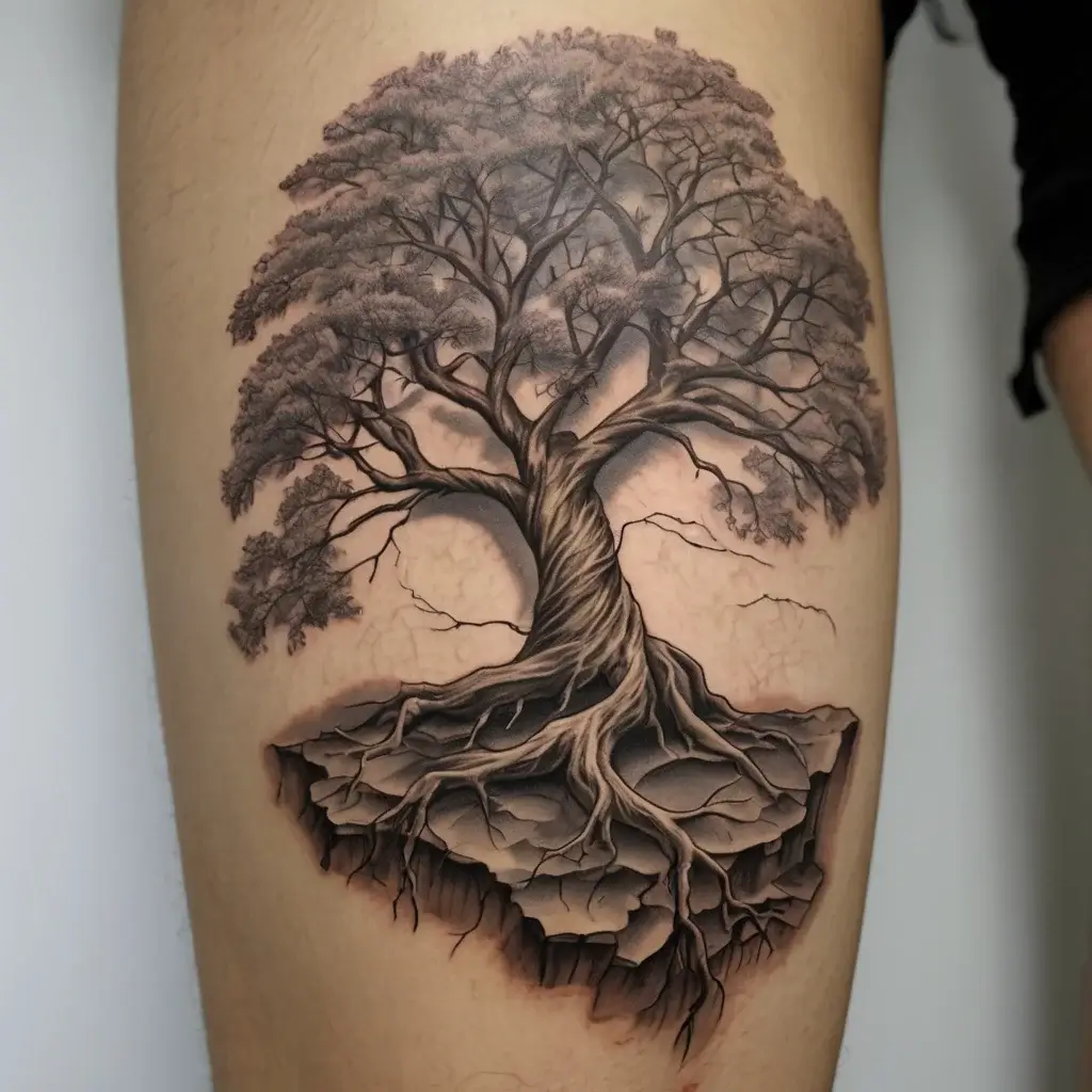 tree leg tattoo (25)