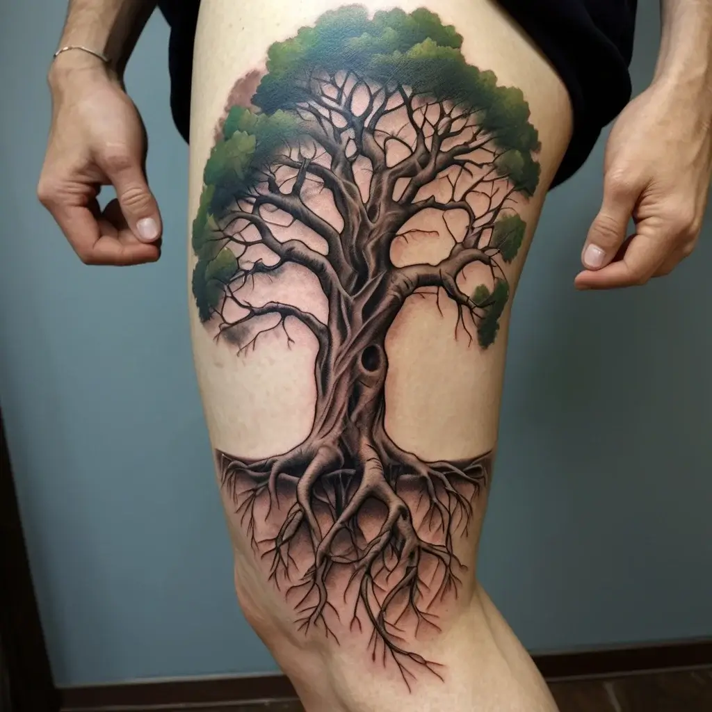 tree leg tattoo (27)