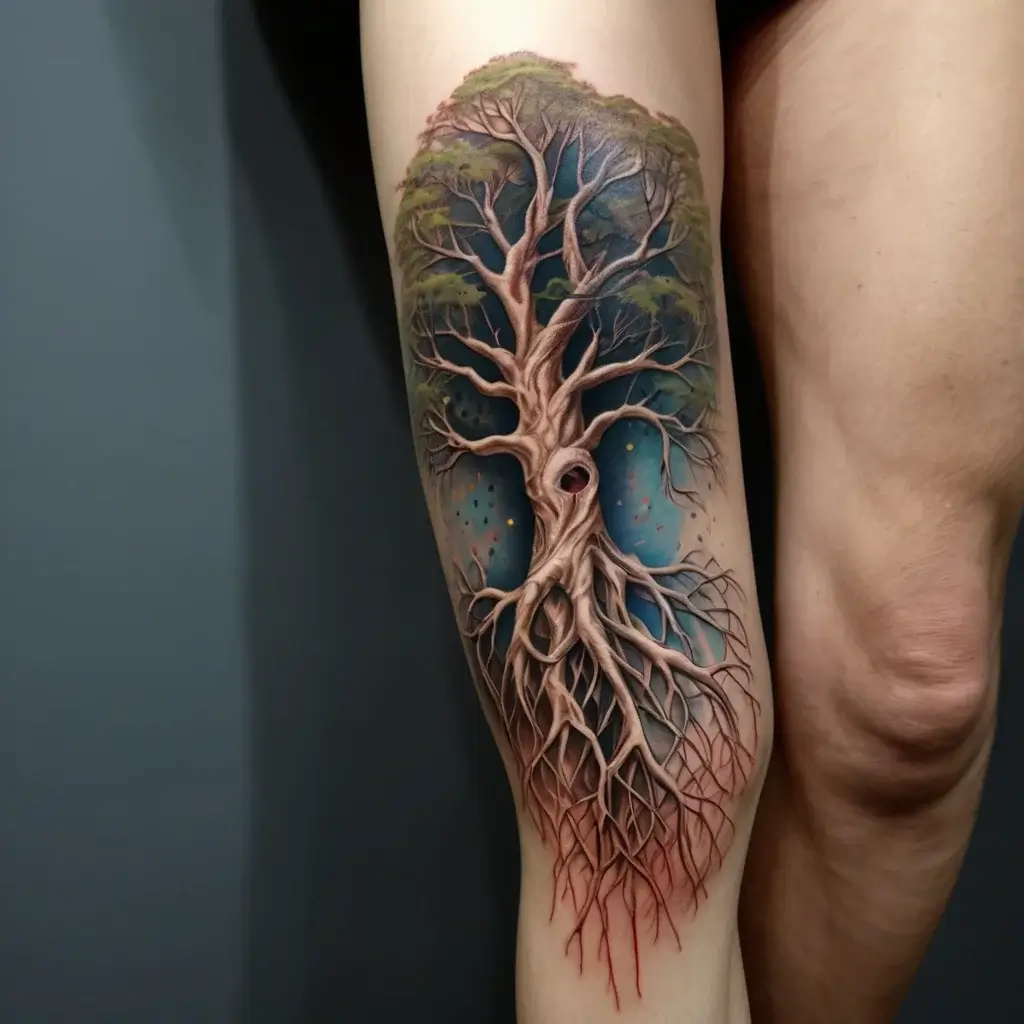 tree leg tattoo (28)