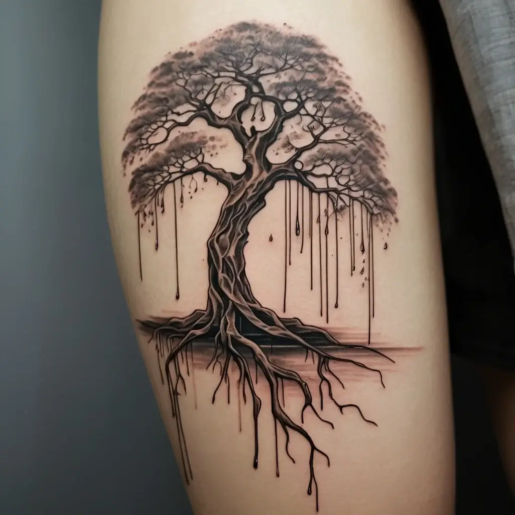 tree leg tattoo (38)