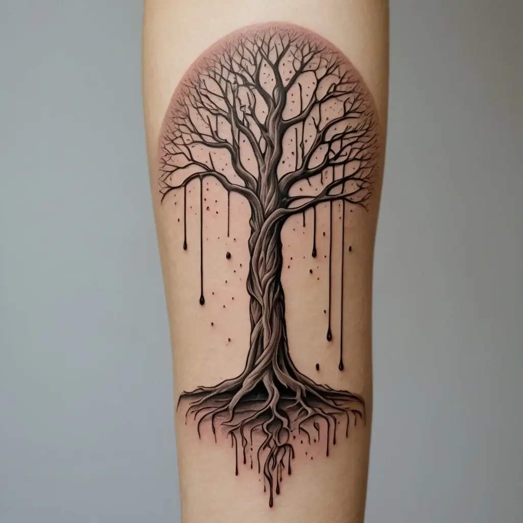 tree leg tattoo (40)