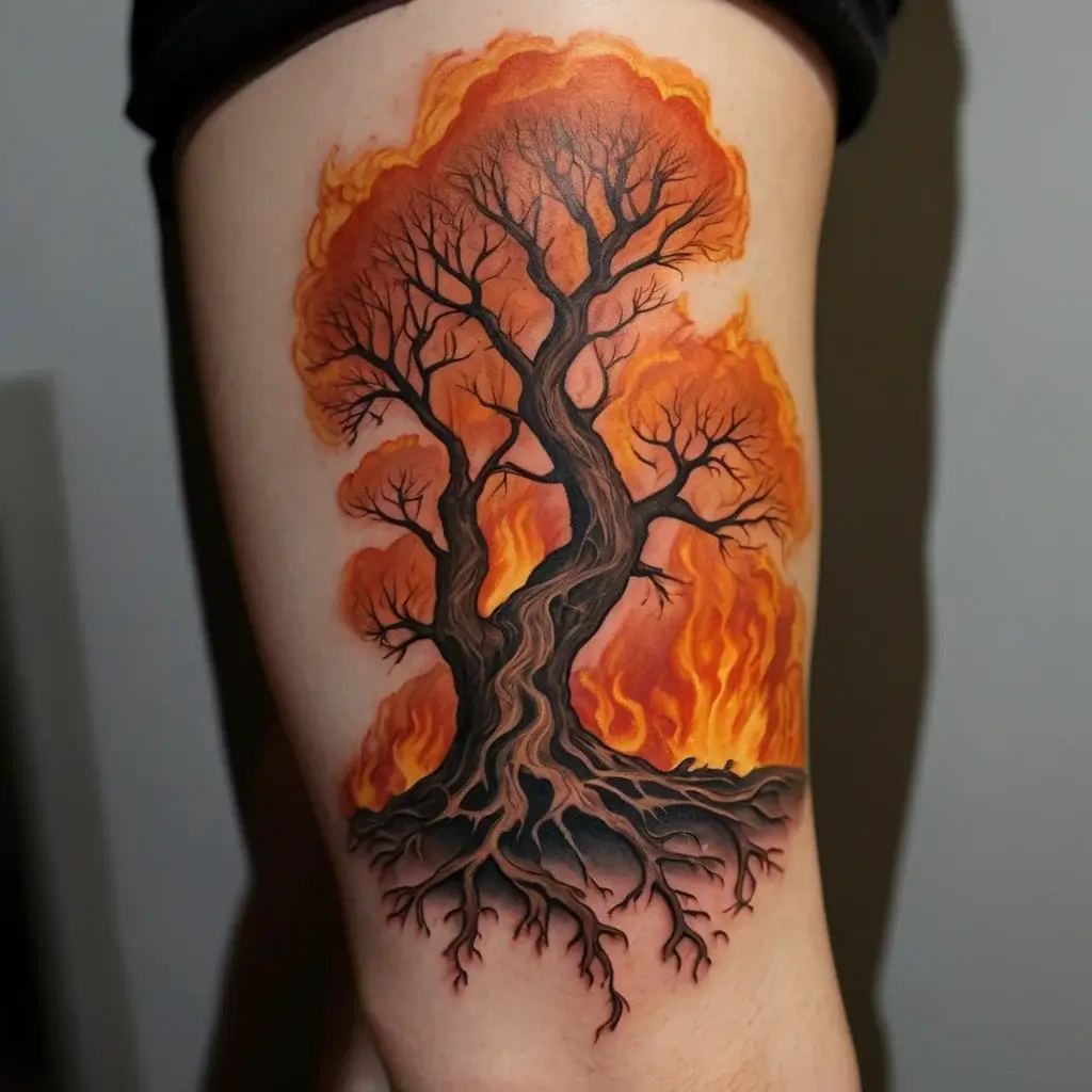 tree leg tattoo (42)