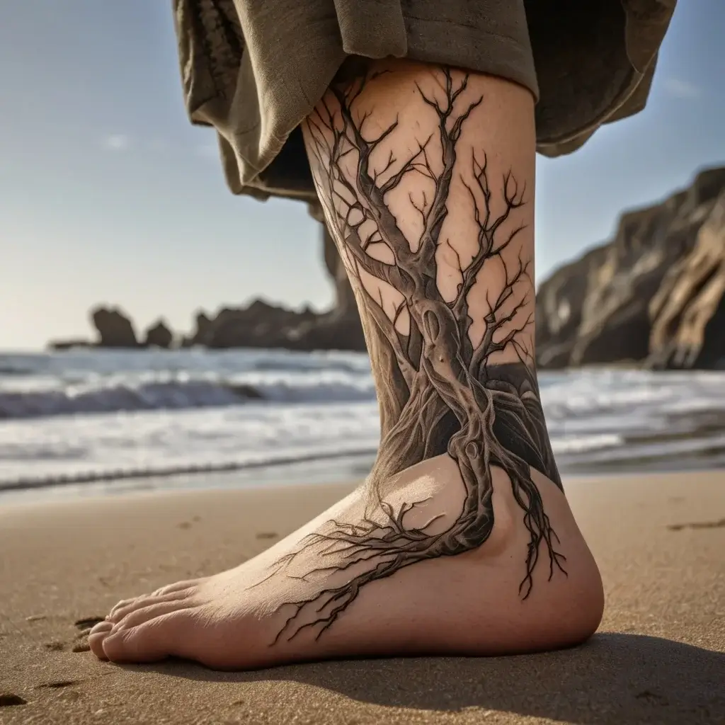 tree leg tattoo (43)