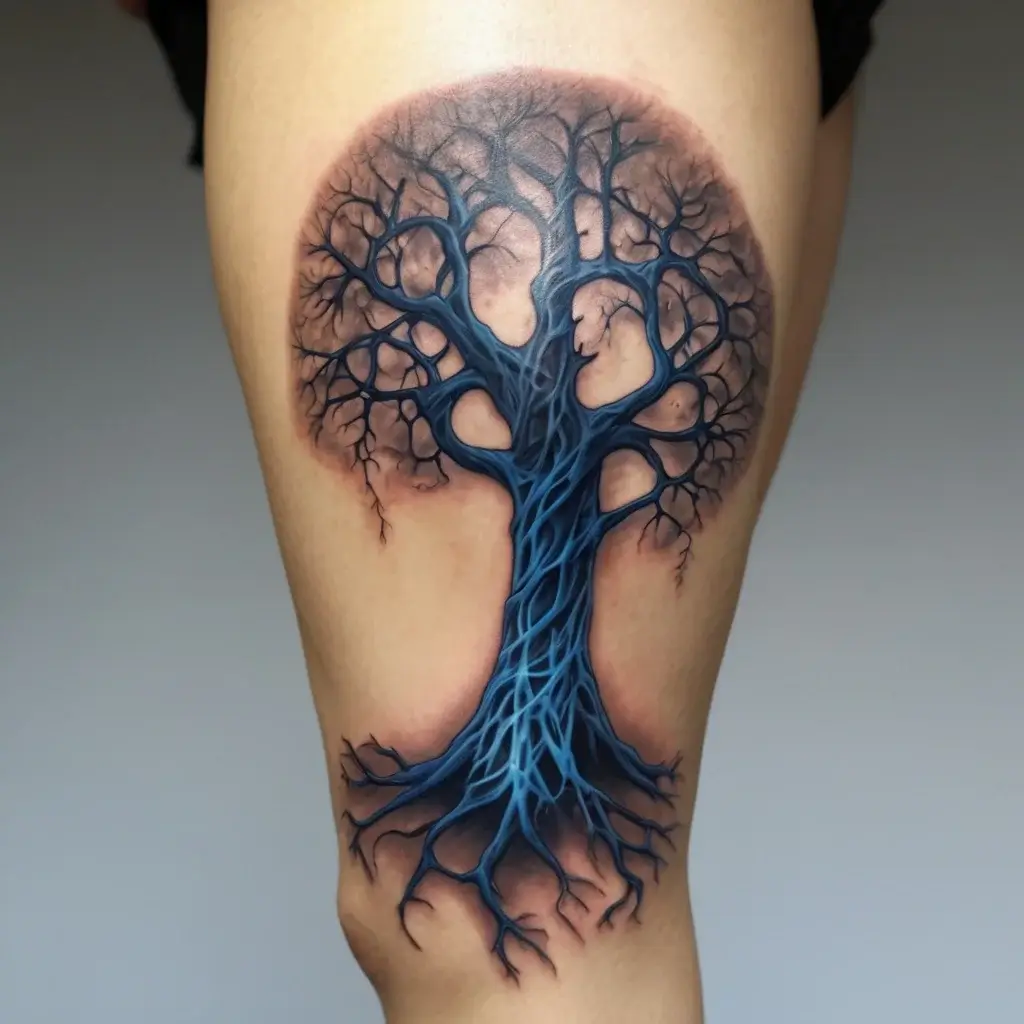 tree leg tattoo (49)