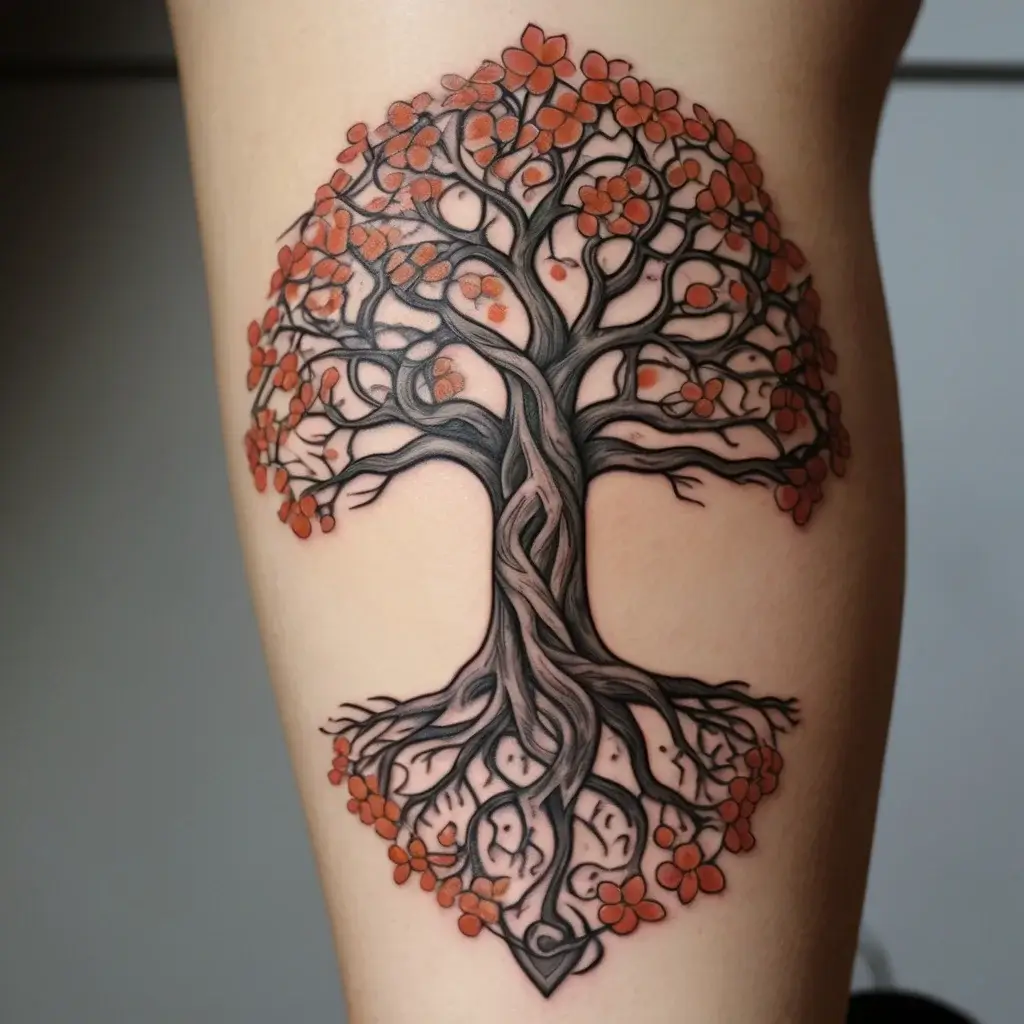 tree leg tattoo (5)