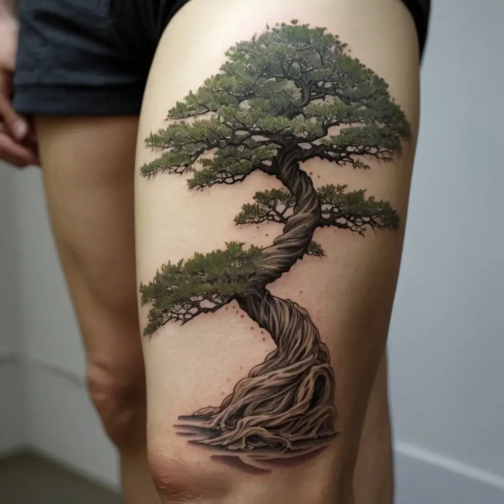 tree leg tattoo (55)