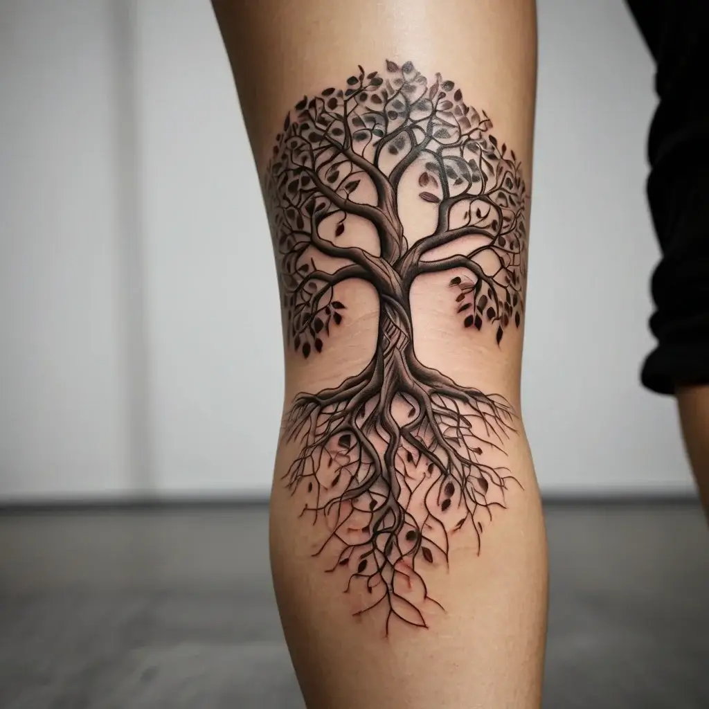 tree leg tattoo (6)