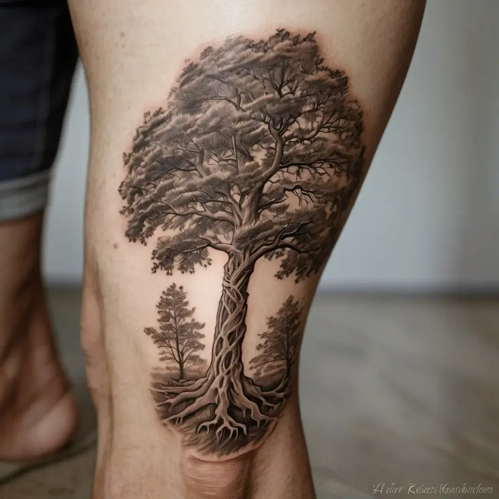 tree leg tattoo (61)